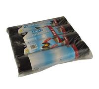 PAPSTAR 60 bolsas para cubos de basura de 240 L, 135 cm x 120 cm, color negro, 60 unidades