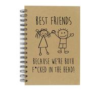 60 Second Makeover Limited Best Friends Because We're Both F**ked In The Head. Boy and GirlKraft Cuaderno forrado