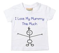 60 Second Makeover Limited Camiseta para niños con texto en inglés "I Love My Mummy This Much", disponible en tallas de 0 a 6 meses a 14 a 15 años
