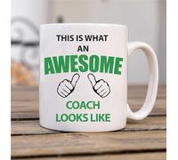 60 Second Makeover Limited - Taza con texto en inglés "This is What an Awesome Coach Looks Like"