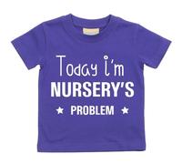 60 Second Makeover Limited Today I'm De vivero Camiseta del Problema Bebé Niño Niños Disponible en Tallas 0-6 Meses to 14-15 Años Morado, 0-6 Months