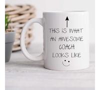 60 Second Makeover Limited V2 - Taza con texto en inglés "This is What an Awesome Coach Looks Like"