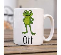 60 Second Makeover Taza divertida limitada de cerámica con diseño de rana de niño, regalo divertido para los amantes de las ranas, regalo para amigos y amantes del humor