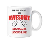 60 Second Makeover® This Is What An Awesome Manager Looks Like - Taza de regalo para cumpleaños, Navidad