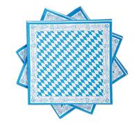 60 servilletas para Oktoberfest, decoración bávara, 3 capas, color azul y blanco, Oktoberfest, decoración para Oktoberfest de Múnich, barbacoas y otras celebraciones, 33 x 33 cm
