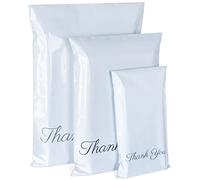 60 sobres de envío de plástico, bolsa de correo, 3 tamaños, A3/B4/C5, sobres postales, embalaje, paquete de nuevo material para ropa, libro, caja de zapatos, blanco