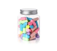 60 tapones cómodos para los oídos Antinoise Tapones para los oídos, reducción de ruido, protectores de oídos, de espuma suave, antiruido (mezclados)