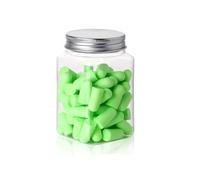 60 tapones para los oídos cómodos Antinoise para los oídos, reducción de ruido, protectores de oídos, de espuma suave, antiruido (verde)