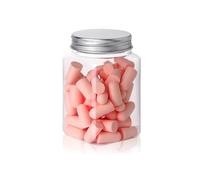60 tapones para los oídos cómodos Antinoise para los oídos, reducción de ruido, protectores de oídos, de espuma suave, antiruido (rosa)