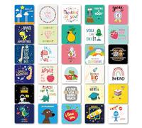 60 tarjetas de broma para niños, lindas notas de fiambrera, tarjetas motivacionales para niños, tarjetas inspiradoras para profesores, estudiantes, niños, niñas, fiesta de beneficio, mini postales