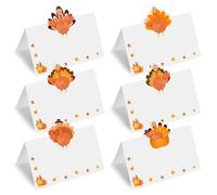 60 tarjetas de nombre para Acción de Gracias, suministros de decoración para mesas, buen tamaño, decoración alegre y bonita, adecuada para fiestas y eventos festivos de Acción de Gracias