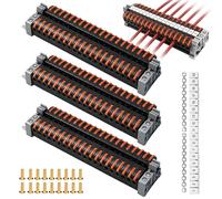 60 terminales de conexión para carril de hilera, 0,08 - 4 mm², PCT-211, terminales enchufables, juego de regletas, pinzas eléctricas para cableado rápido