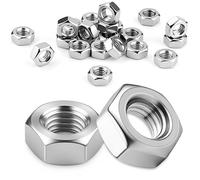 60 tuercas hexagonales de acero inoxidable M3 de alta calidad para tornillos, arandelas, varillas roscadas