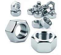 60 tuercas M8 tuercas hexagonales de acero galvanizado, tuercas de alta calidad para tornillos, arandelas, barras roscadas, pernos, acoplamientos, ajustables, sujetadores en interiores y exteriores
