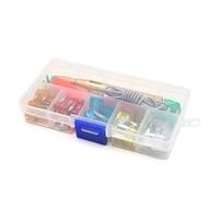 60 uds 5A 10A 15A 20A 25A 30A fusible de cuchilla con prueba coche Kit probador pluma sonda voltaje circuito eléctrico