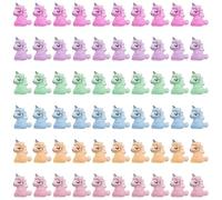 60 Uds Bolas De Unicornio Bolas Luminosas Mini Juguete De Resina Mini Muñecas Decoraciones De Plantas En Macetas