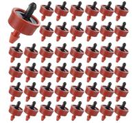 60 unidades 4 L/H compensación de presión gotero de riego, emisores de flujo constante, goteros de riego, emisor de cabezales para tuberías de 1/4 pulgadas para macetas de jardín, plantas sistemas de