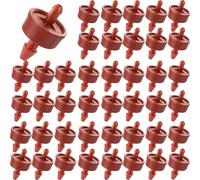 60 unidades de 8 L/H emisores de compensación de presión, flujo constante, salida de barba, goteros, emisor de cabezas, piezas para tuberías de riego de 1/4 pulgadas para macetas de jardín, plantas