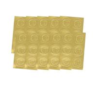 60 unidades de adhesivos en relieve para sobres dorados, sellos adhesivos para certificados, invitaciones de fiesta y boda