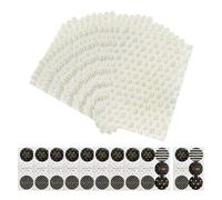 60 unidades de papel envolvente de 35 x 50 cm, 10 pegatinas, papel de agradecimiento para embalaje, manualidades, producción hecha a mano, relleno de regalo (blanco)