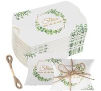 60 unidades de regalo para invitados, 9 x 6,5 x 2,5 cm, para bodas, comuniones con hilo, para dulces, chocolates, galletas