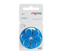 60 unidades Siemens Signia. 675 Pilas para audífonos Pr44 Azul 24600 (10 x 6 unidades = 60 pilas)