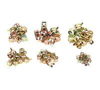 60 unids/set abrazaderas de línea de Clips de resorte de tubo de acero inoxidable 6/9/10/12/14/15mm