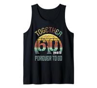 60 Wedding Anniversary For Couple Best 60th Year of Marriage Camiseta sin Mangas