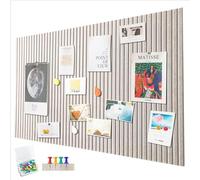 60 x 40 cm, tablero de corcho grande, pared de corcho decorativa de fieltro, 0,9 cm de grosor, pizarra fotográfica plegable con cinta autoadhesiva, fieltro autoadhesivo, agujas de fieltro, camello