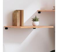 60 x 50 x 2 cm. Elegantes estantes de madera para baño y sala de estar, solución de almacenamiento versátil para dormitorio, diseño duradero y tratado