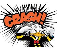 60 x 80 cm de Pato Donald accidente impresión sobre Lienzo