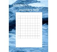 600 blanco sudoku's roosters 9x9: Blanco sudoku-rasters vellen papier, 6 rasters per pagina, Sudoku-cadeau voor kinderen