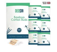 600 cogollos de algodón de bambú de alta calidad, 100% biodegradables y libres de plástico, gran alternativa a los bastoncillos de algodón de plástico, puntas Q, hisopos, auriculares