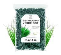 600 Comprimidos de Espirulina BIO (3000 mg/dia) - Capsulas de Algas de Spirulina para Adelgazar - Inhibidor de Apetito y Ansiedad 100% Natural (600 comprimidos (300 gramos), Espirulina)