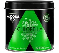 600 Comprimidos de Pura Chlorella Ecologica - 3000 mg por dosis diaria - Pared Celular Rota - Saciante 100% Natural, DETOX - Proteina Vegana Ecológica - Clorofila - Aumenta Energía - ALDOUS