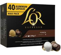 600 Cpsulas de Café Espresso FORZA LOR - Cpsulas de Aluminio compatibles con Nespresso