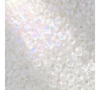 600 Cuentas para Pulseras 6x9 mm, Pony Beads Transparentes Blancas que Cambian de Color con la Luz Solar, Abalorios para Manualidades DIY, Bolitas para Hacer Pulseras y Cuentas para Collares