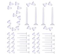 600 mangas traseras de pendientes - espalda de silicona para pendientes - mujer, pendientes de soporte - Discovery de fabricación de joyas para niñas, banquetes, fiestas, viajes, ras