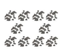 600 Packs Cinder Blocks 1/12 Scale Mini Bricks Concrete Miniature Tiny