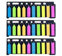 600 Pcs Fichas de Índice, Banderitas Adhesivas, Marcadores de Página, Mini Fichas de Archivo, Pegatinas de Índice de Página en Colores Brillantes, Etiquetas Grabables para Marcar Páginas (10 Colores)