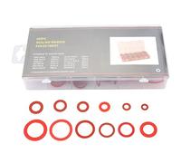 600 Piezas 12 TamañOs Arandelas Planas de Fibra de Papel de Acero Rojo Conjunto de Arandela de Aislamiento Surtido Con Caja ara todo tipo de transformadores