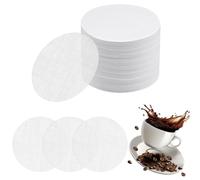 600 Piezas 64mm Papel de Filtro de Café Redondo Blanco, Filtro de Papel Espresso, Replacement Coffee Filters, Filtros de Café de Repuesto compatible con Cafeteras Aeropress
