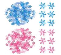 600 Piezas De Copos De Nieve Decorativos, Formas Delicadas De Copos De Nieve, Material De Tela, Fácil De Colocar, Mejoran La Atmósfera Festiva, Adecuados Para Decoración De Festivales Y Fiestas.