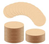 600 piezas de papel de filtro de café natural sin blanquear, repuesto redondo de 6,4 cm, compatible con cafeteras Aerobie Aeropress y cafeteras espresso
