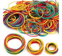 600 Piezas Gomas Elásticas 200g Gomas Rubber Bands Naturales de Uso Doméstico Gomas Mixtas Gruesas Gomas Elásticas Surtidas Tamaños 25mm 38mm 50mm para Trabajo Oficina Cocinas Banco Papel Facturas