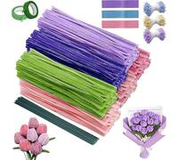 600 Piezas Limpiapipas,6 Colores Manualidades Limpia Pipas,30cm