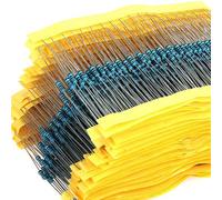 600 Piezas Resistores, Resistencias Componentes Kit, Metal Resistores Kit, 1 M Ohm resistores, para Proyectos y Experimentos DIY, 30 Values 20pcs 1% 1/4 W Resistor Pack Kit