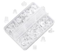 600 Piezas Tapones de Silicona Transparentes para Pendientes - Topes de Seguridad Suaves y Antideslizantes para Tuercas de Pendientes, Aptos para Ganchos y Pernos