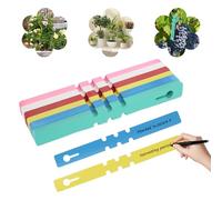 600 placas de plástico para plantas para escribir, reutilizables, resistentes a la intemperie, etiquetas colgantes para plántulas, hierbas, verduras, etiquetas de árbol