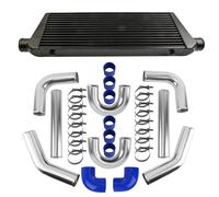 600 x 300 x 76mm Negro Intercooler - 3" 76mm Intercooler Piping Kit Hose Kit